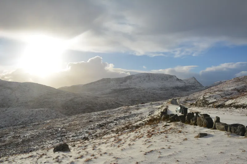 Mountain Pass Near An Cliseam, Isle of Harris